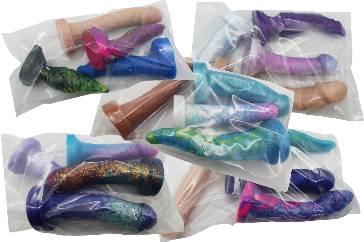 Discount Grab Bag - 4 Medium/Average Size Dildos