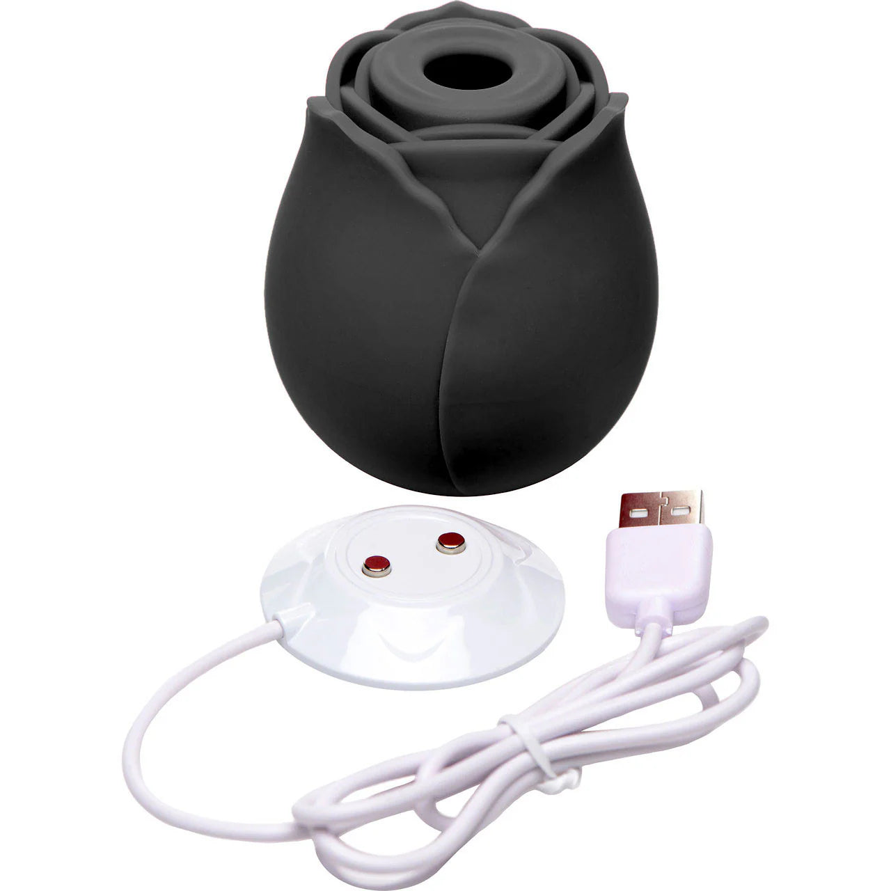 The Black Rose Toy Clitoral Stimulator by Vibeology