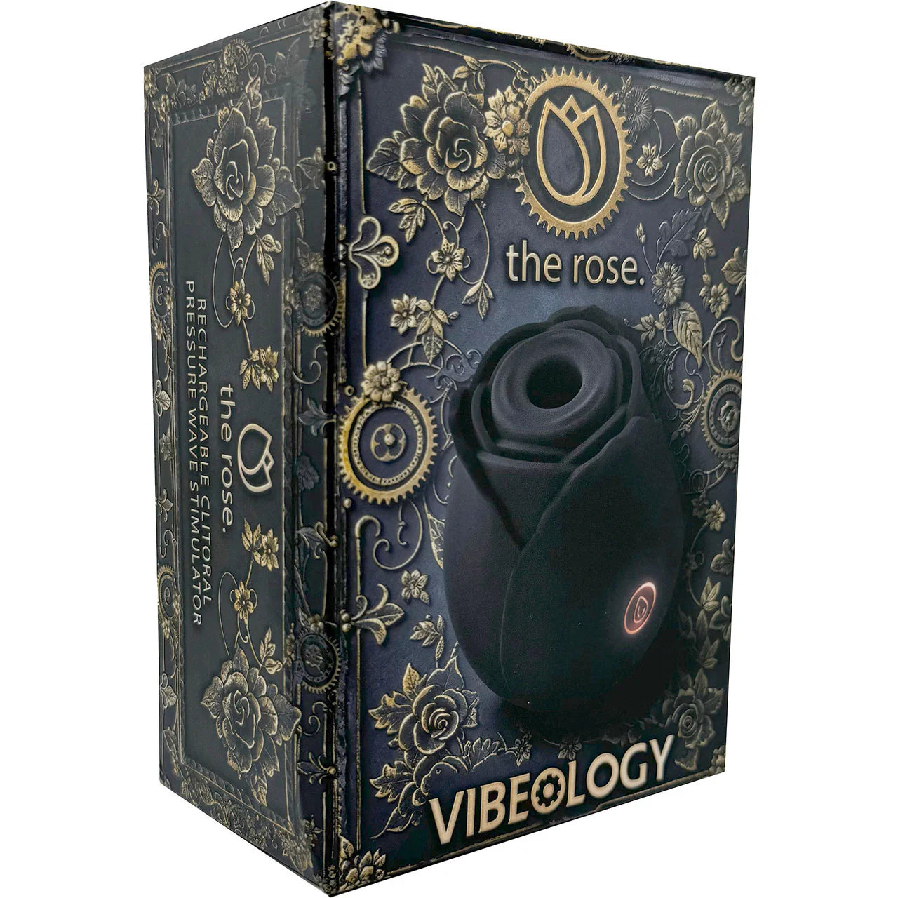 The Black Rose Toy Clitoral Stimulator by Vibeology