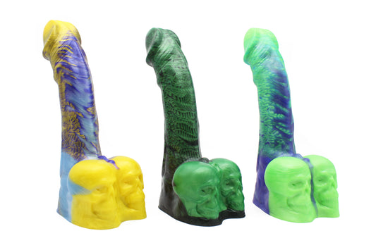 The Calaveras Dildo With Skull-Shaped Balls