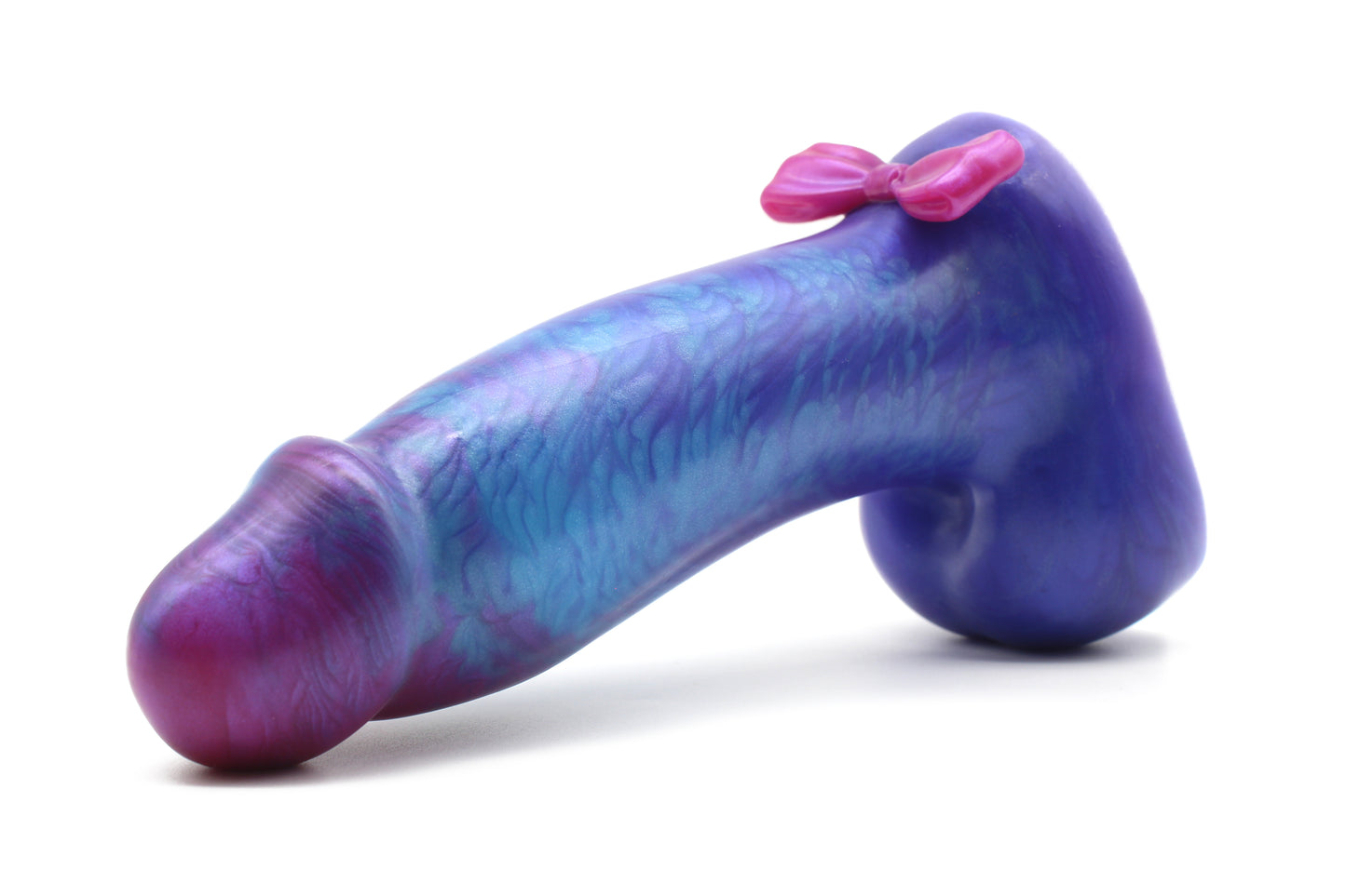 The Dashing Bowtie Dildo With Balls - Large Size