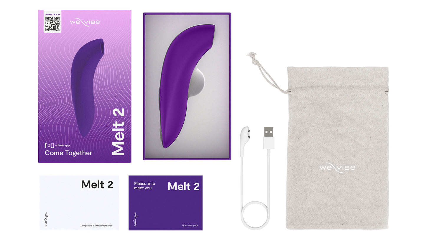 Melt 2 Pleasure Air Clitoral Stimulator by We-Vibe - Purple
