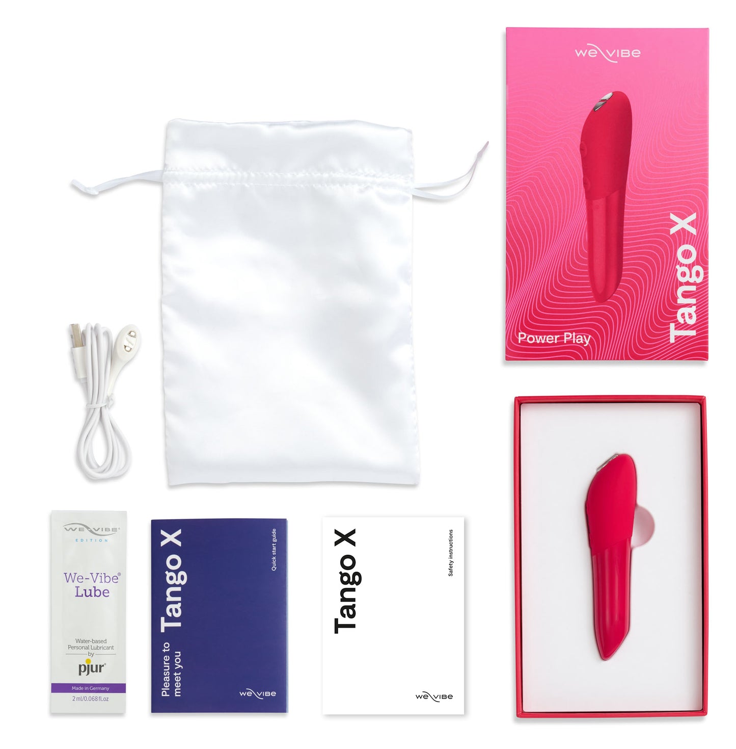 Tango X Bullet Vibrator by We-Vibe - Cherry