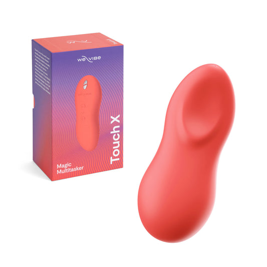 Touch X Rechargeable Palm Vibrator by We-Vibe - Coral