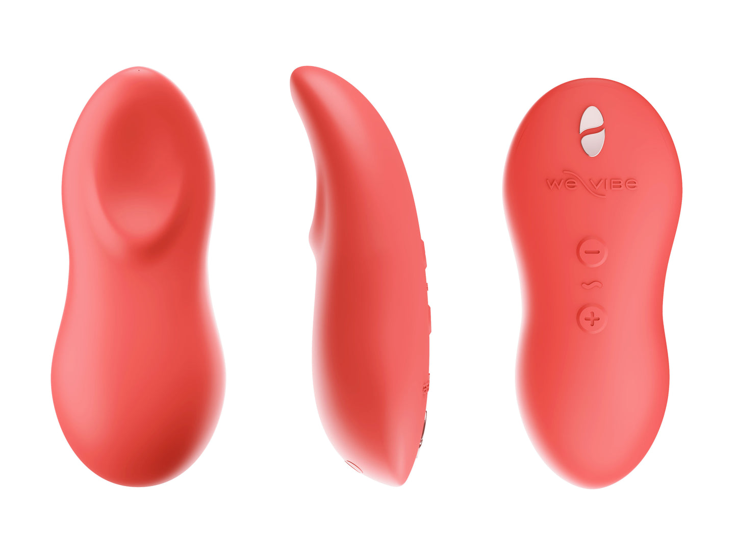Touch X Rechargeable Palm Vibrator by We-Vibe - Coral