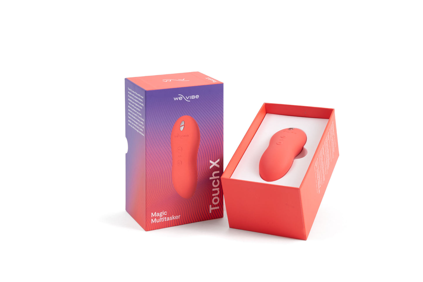 Touch X Rechargeable Palm Vibrator by We-Vibe - Coral