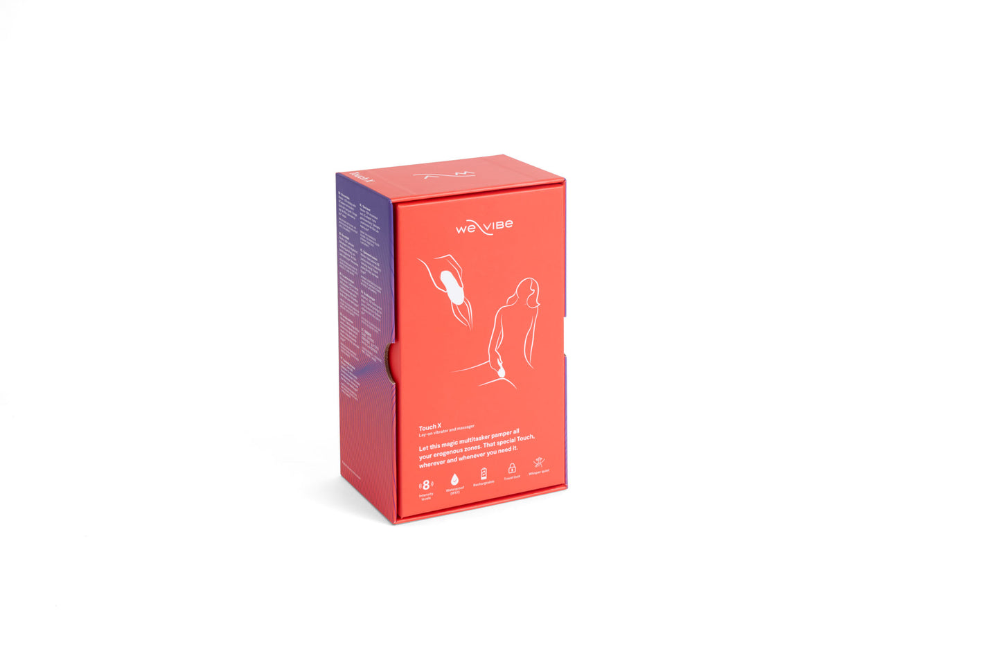 Touch X Rechargeable Palm Vibrator by We-Vibe - Coral