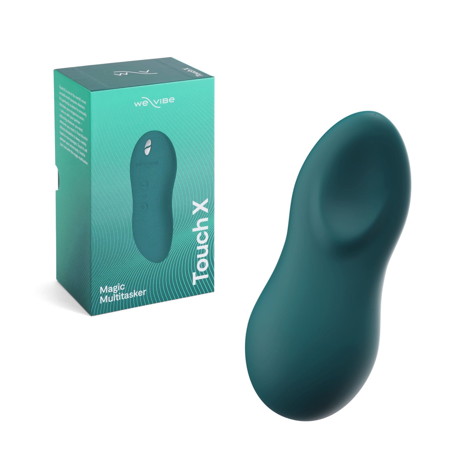 Touch X Rechargeable Palm Vibrator by We-Vibe - Green Velvet