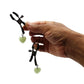 Bound Glow-In-The-Dark Heart Nipple Clamps by NS Novelties
