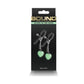 Bound Glow-In-The-Dark Heart Nipple Clamps by NS Novelties