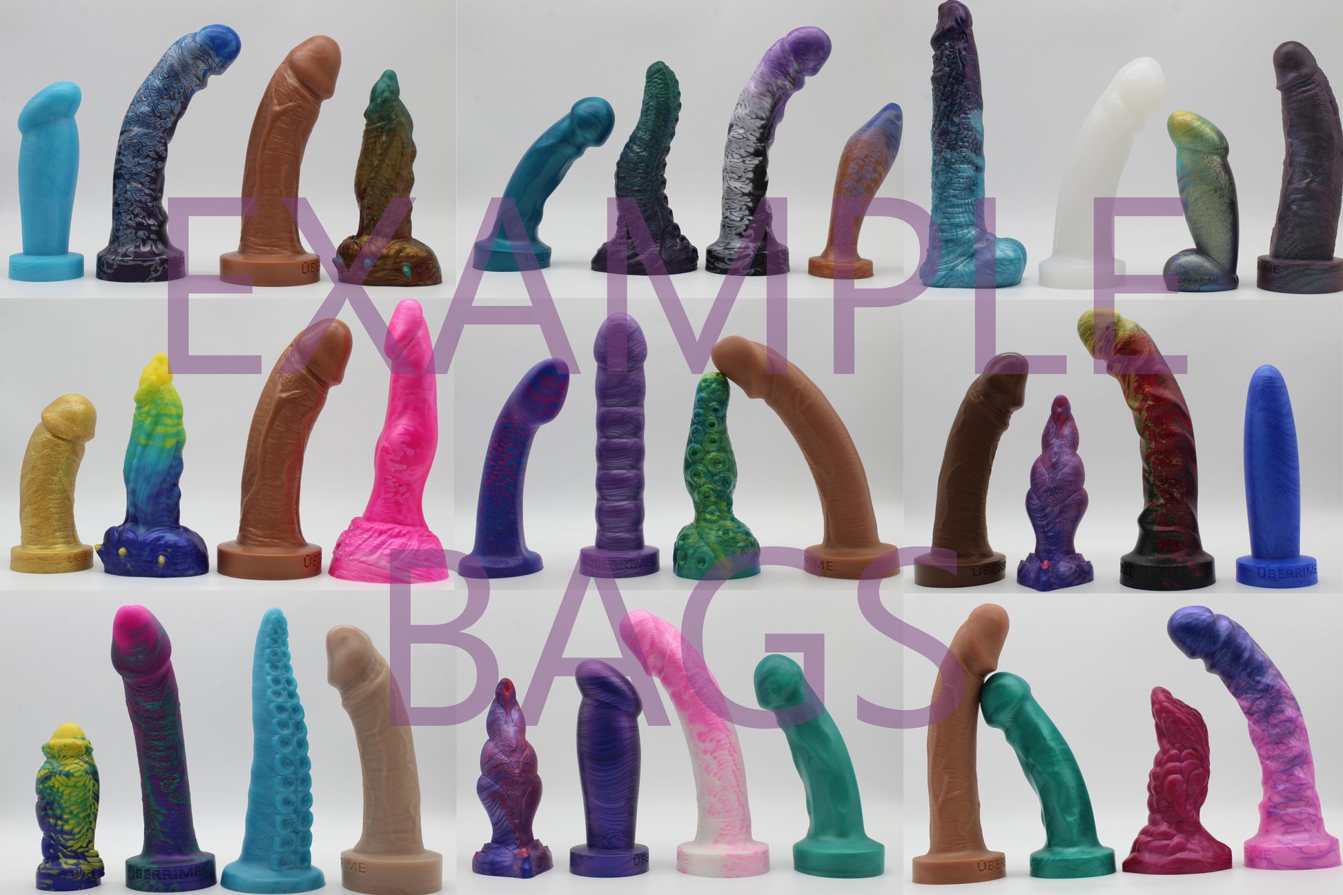 Discount Grab Bag - 4 Large/Above Average Size Dildos - Uberrime Discount Grab Bag - 4 Large/Above Average Size Dildos - Uberrime