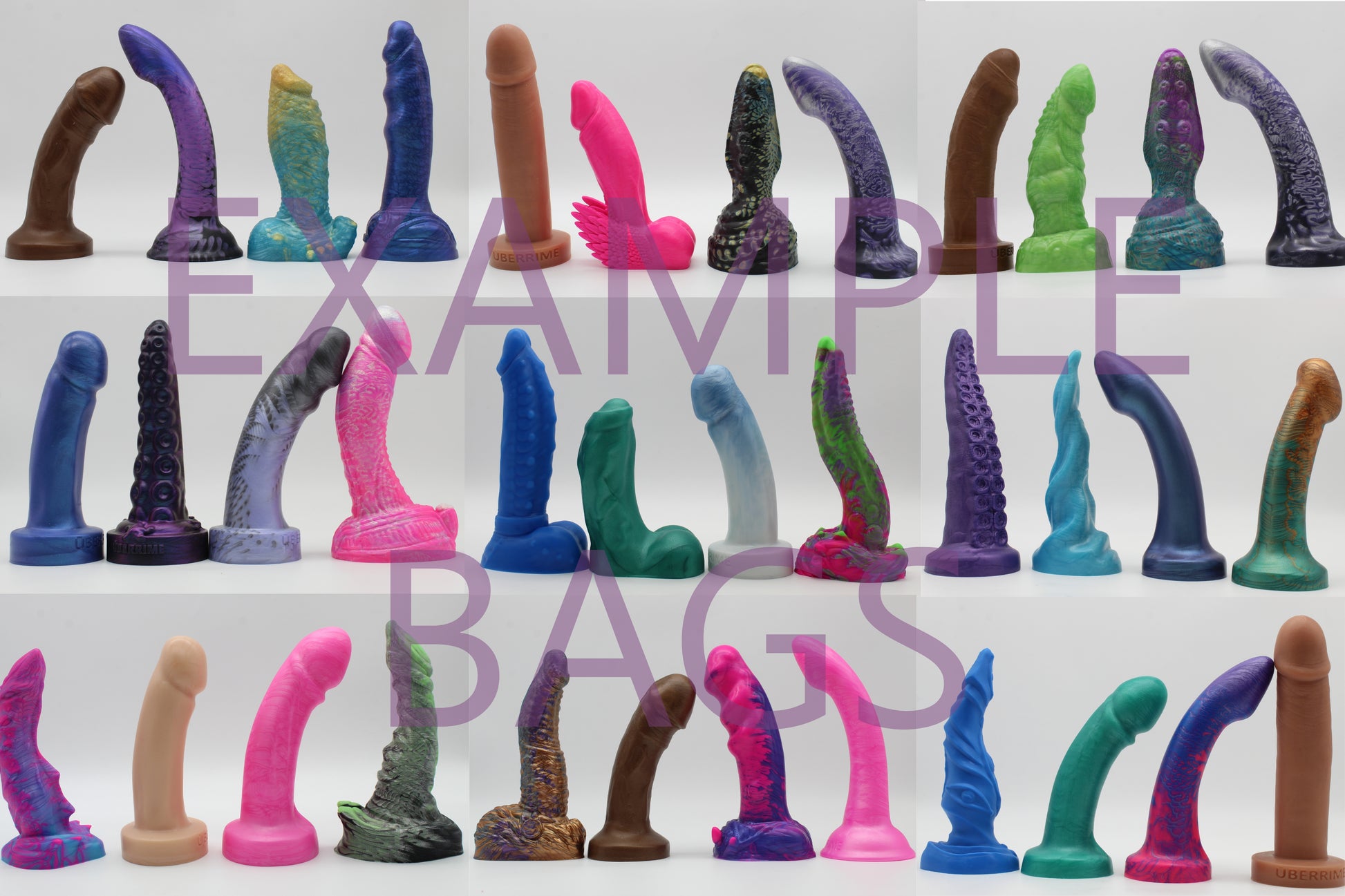 Discount Grab Bag - 4 Medium/Average Size Dildos - Uberrime Discount Grab Bag - 4 Medium/Average Size Dildos - Uberrime